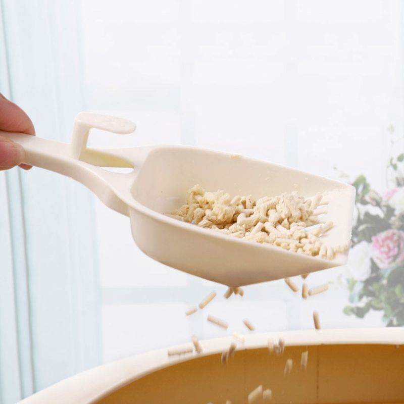 Guangying Cute Cat Head Hollow Litter Shovel Dog Waste Scooper Pet Cleaning Supply Tool_voghion.com