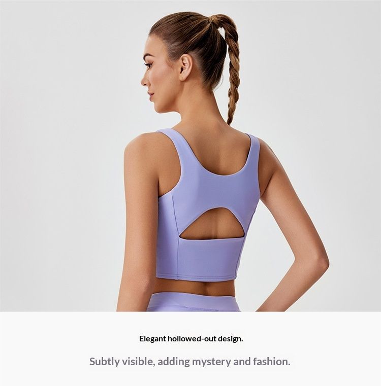 001 Cross-Border New Outdoor Tennis Anti-Exposure Quick-Dry Pocket Half Skirt Hollow Out Backless Sports Vest For Women_voghion.com