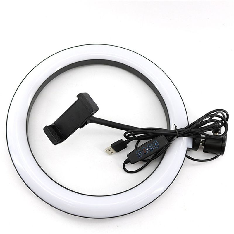 10-Zoll-Selfie mit optionalem Stativ, Fotografie-Fülllicht, LED-Ringlampe, Ringlicht für Videoaufzeichnung, Live-Übertragung_voghion.com