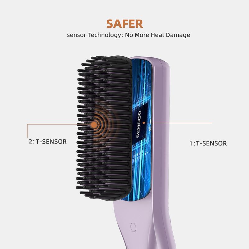 Nouveau peigne lissant multifonctionnel pour cheveux bouclés et raides, appareil ménager à ions négatifs, sans danger pour la coiffure_voghion.com