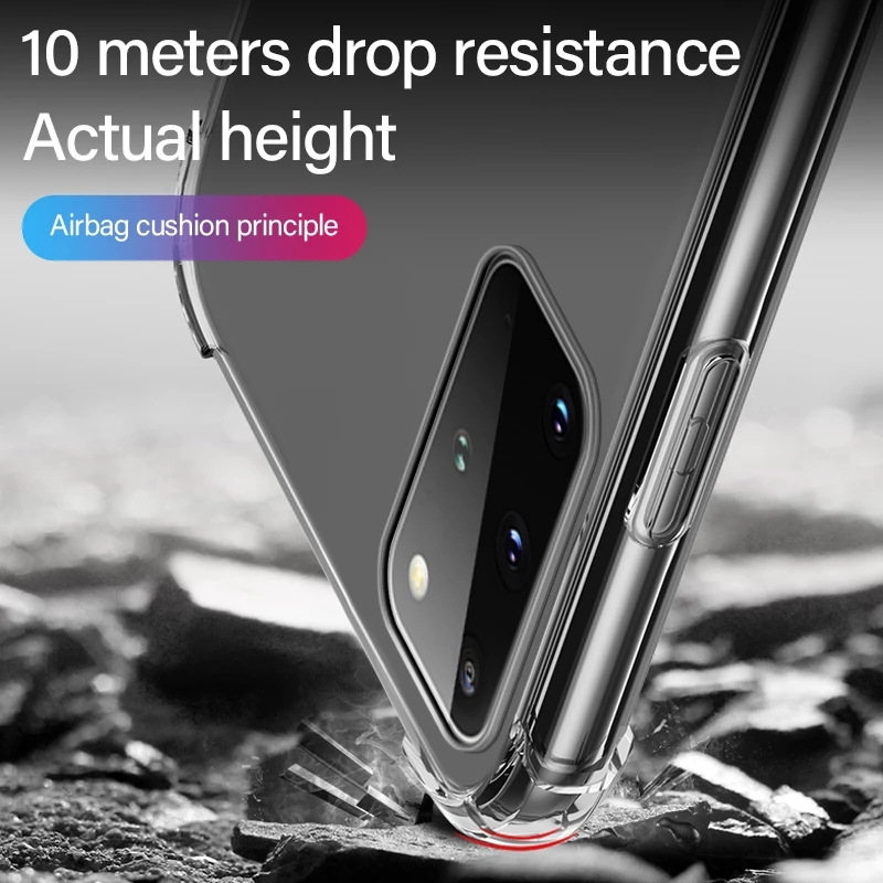 Custodia per telefono in TPU trasparente per Samsung Galaxy S23 S22 S21 S20 ultra A52 A54 A53 A33 con cordino per tracolla in corda_voghion.com