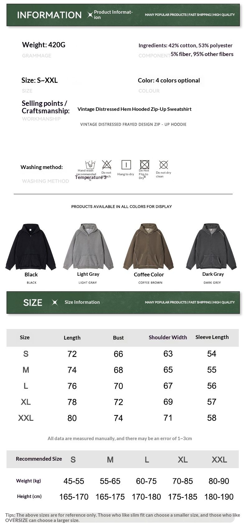 Cove Cross-Border Sportswear Set For Men Winter New Men's Fashion Light High-End American Retro Fleece-Lined Hoodie_voghion.com
