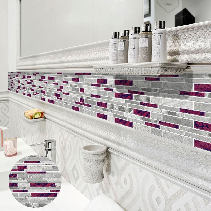 12 pezzi adesivi per piastrelle in cristallo di marmo a forma di mosaico per cucina, bagno, decorazione murale autoadesiva impermeabile_voghion.com