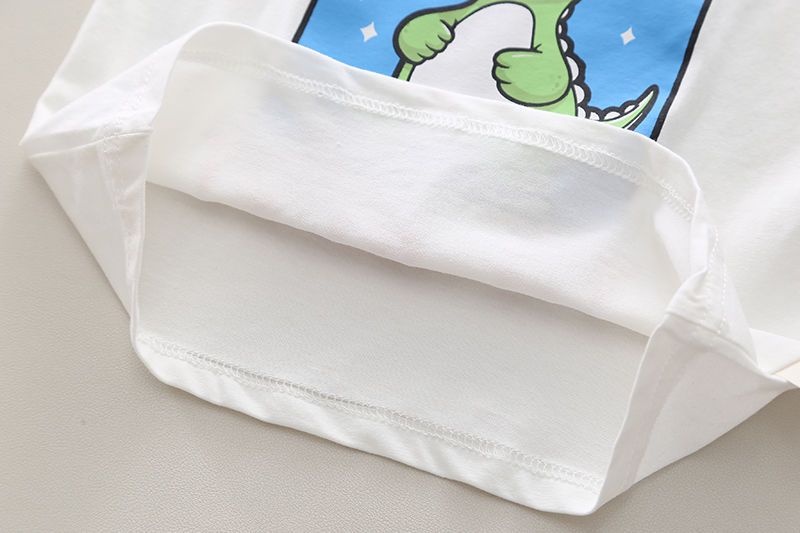 Ragazzi maniche corte 2024 Nuovo alla moda abbigliamento estivo per bambini neonati bambini cartone animato due pezzi set_voghion.com