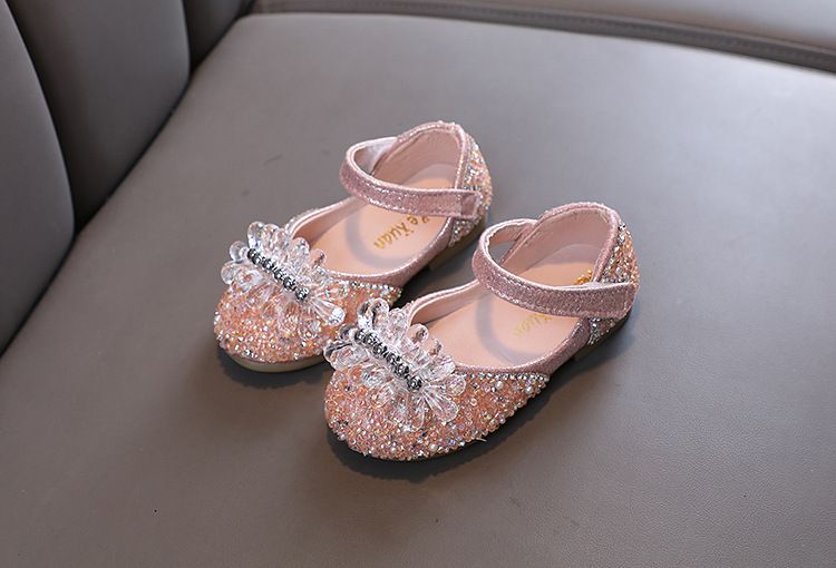 Scarpe da ballo per bambina, bambina, principessa, con diamanti, singole, per spettacoli di danza, per bambini grandi_voghion.com