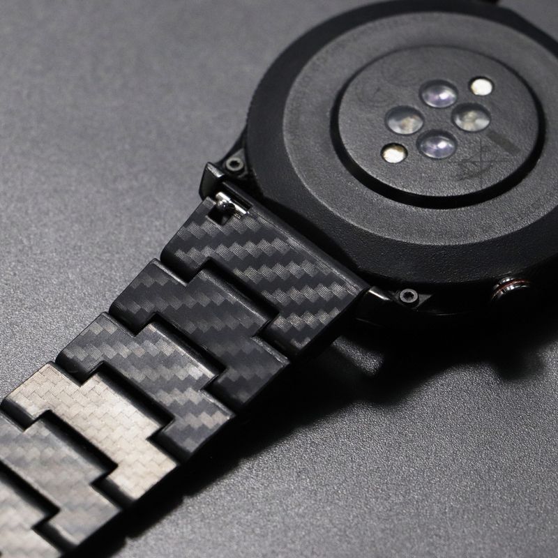 Universal-Uhrenarmband aus Kohlefaser, 20/22 mm, für Samsung Galaxy Watch, Huawei GT2/3Pro_voghion.com