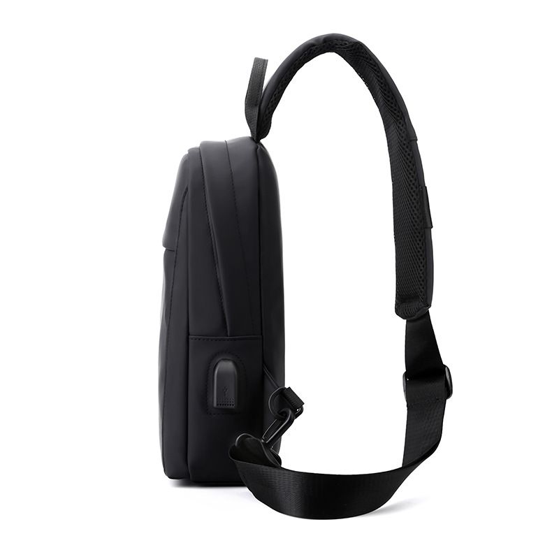 Men's Chest New Multifunctional USB Shoulder Fashionable Crossbody Bag_voghion.com