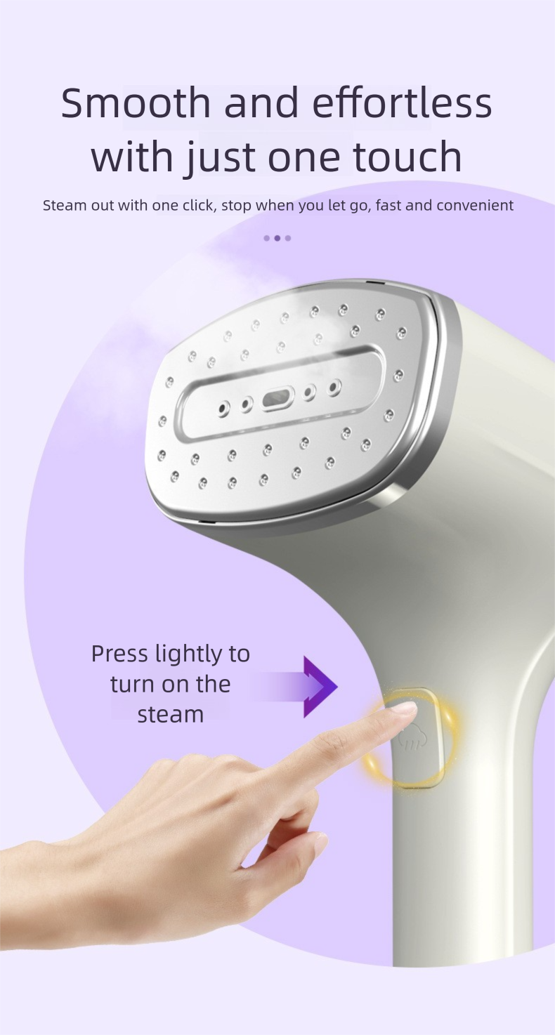 Handheld Garment Steamer Household Steam Iron Flat Hanging Dry And Wet Dual-use Machine Portable Dormitory Ironing_voghion.com