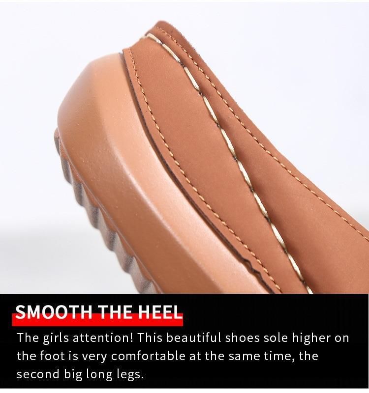 2025 Spring New Legged Cool Women's Round Head Hollow Metal Buckle Slope Heel Wear Solid Color Comfortable Herringbone_voghion.com