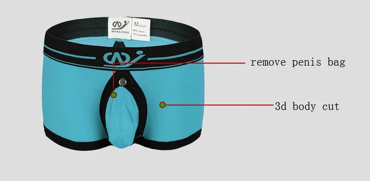 Briefs Panties Jiang Modal Boxer Shorts Men Sexy Open Back Underwear Male Remove Separate Pouches Bag Mens Un_voghion.com