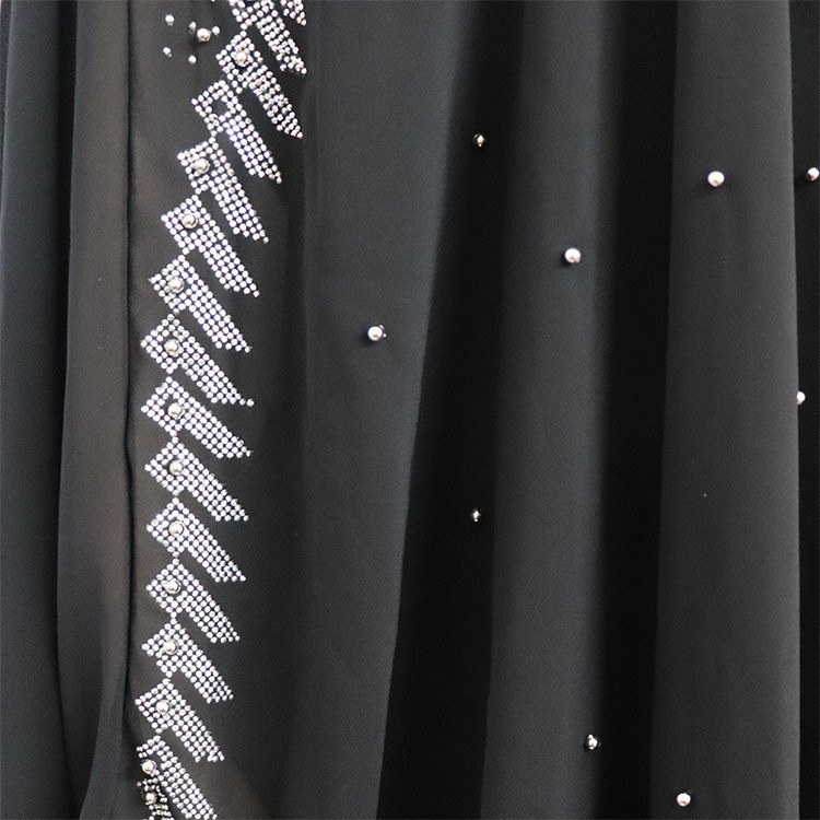 Dameskleding jurk parel chiffon hete diamanten kralen met binnengroep bronspot een stuk drop shipping_voghion.com