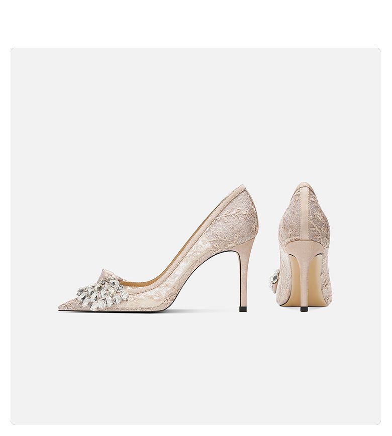 Nouvelles chaussures à talons hauts à bout pointu et à lacets, élégantes et à la mode, style décontracté et décontracté_voghion.com