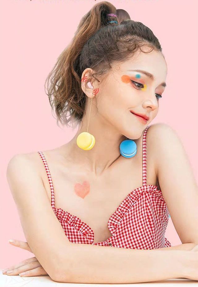 Wireless Bluetooth Headset Aron Binaural Mini In-Ear Super Cute Listening To Songs Girls Suitable_voghion.com