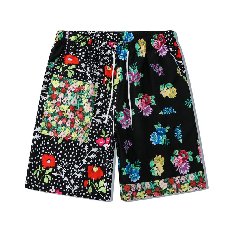 Roupas masculinas high street floral camisa terno retro floral impressão completa posicionamento camisa casual cardigan shorts combinando masculino_voghion.com