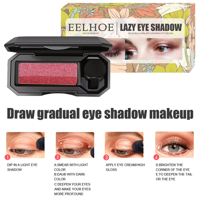 EELHOE Little Mushroom Eyeshadow Gradient Eyeshadow Beginner Eyeshadow Palette Easy to Apply Color Makeup Beauty Cushion_voghion.com