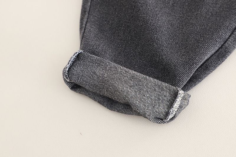Abbigliamento per bambini primavera autunno 2025, edizione coreana, camicia casual a maniche lunghe, jeans, set da due pezzi, bello e_voghion.com