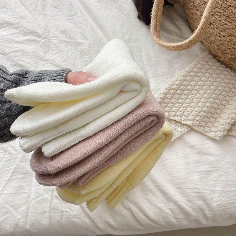 New winter socks for women, thickened brushed warm socks, mid tube socks, ladies' confinement socks, floor towel socks, mid tube socks_voghion.com