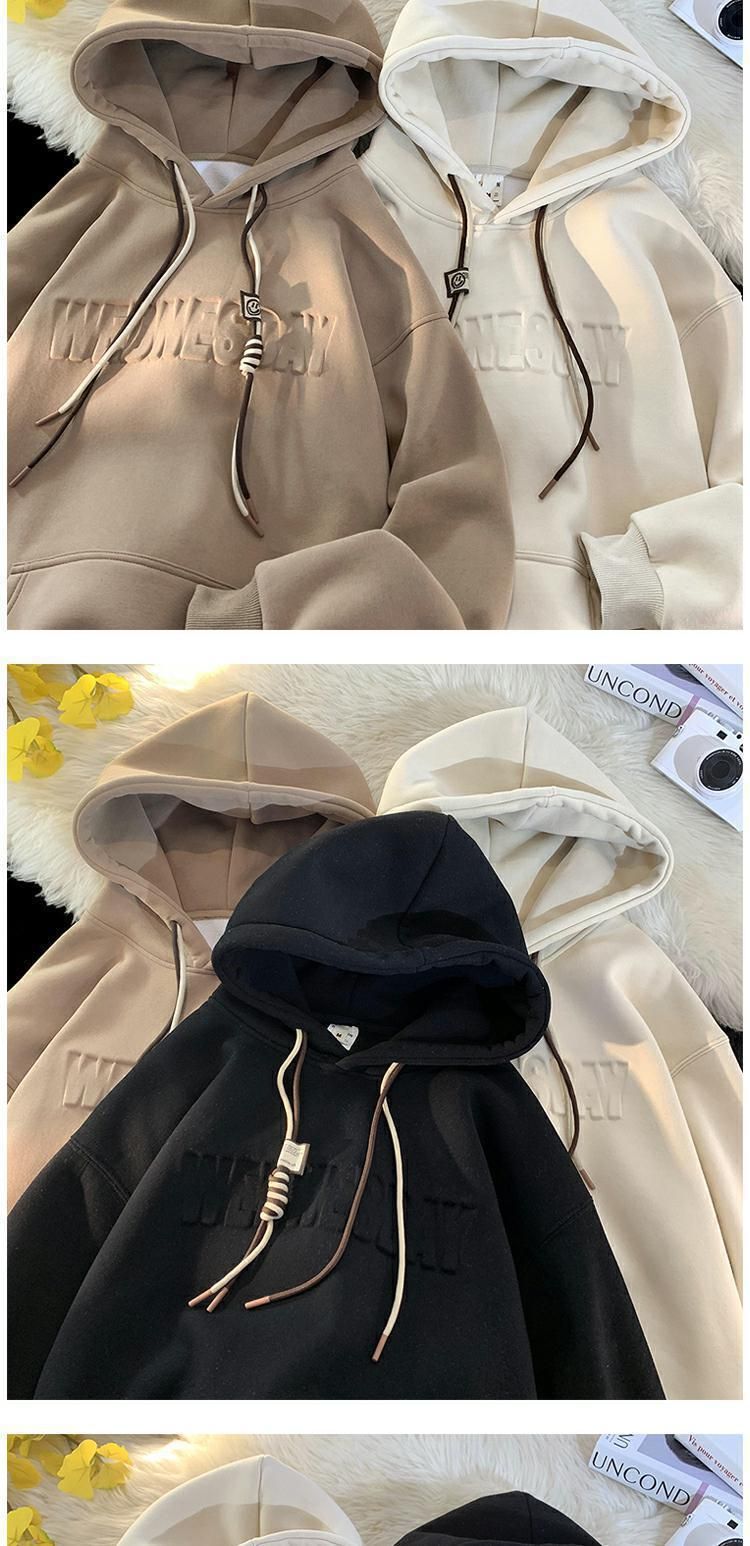 Herren-Kapuzenpullover mit Fleece-Futter und dickem 500-g-Stahldruck im Herbst-Winter-Stil im High Street-Stil mit Kapuze_voghion.com