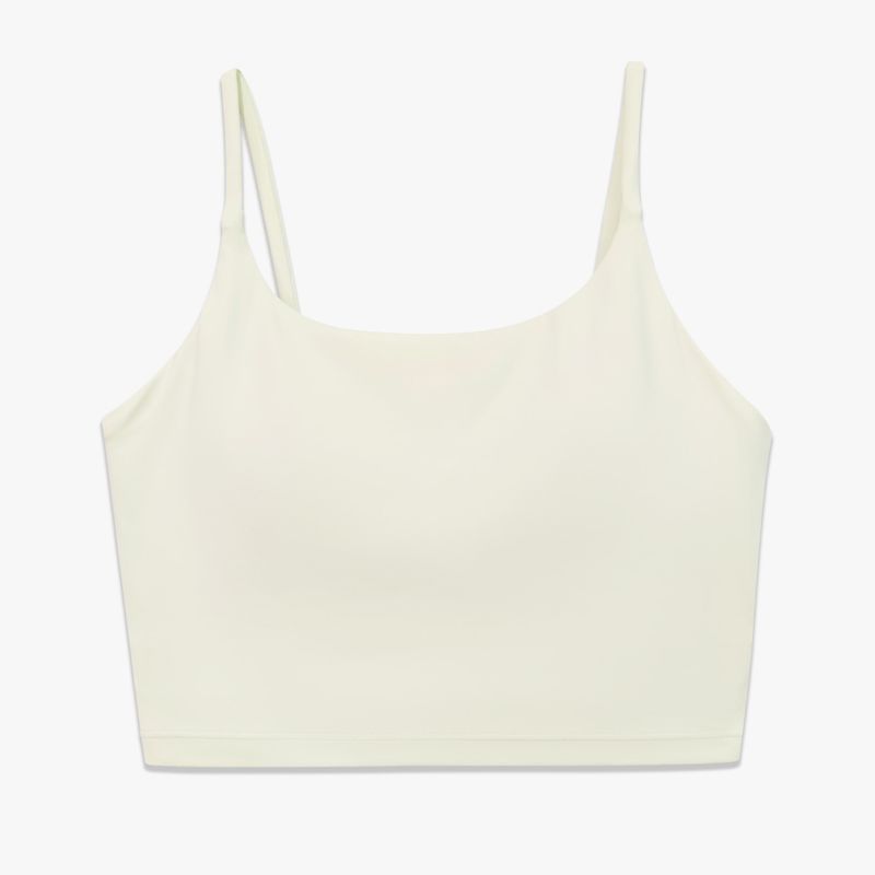 vvcx 2025s New Solid Color Double-Sided Nylon Semi-Fixed Cup Training High-Intensity Sports Bra Tight High Elasticity Fitness Vest_voghion.com