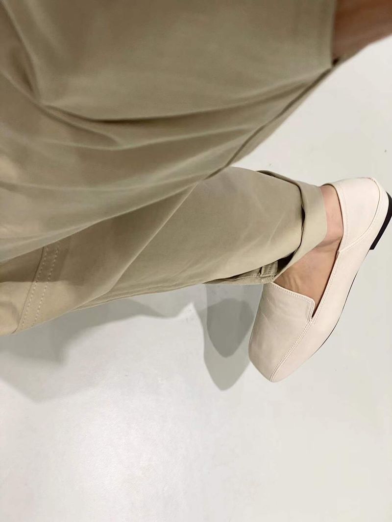 Retro Frühling und Sommer Fee Stil weiche Lederschuhe Pedal_voghion.com
