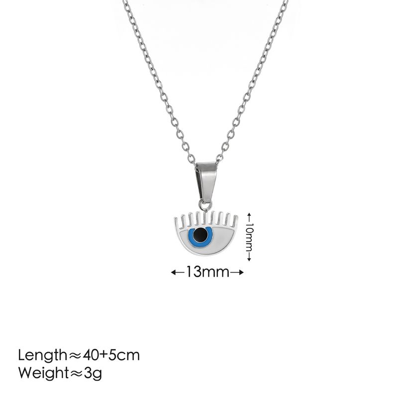 Exaggerated Jewelry Hot Sale Demon Eye Oil Drop Craft Necklace Ins Personality Fashion_voghion.com