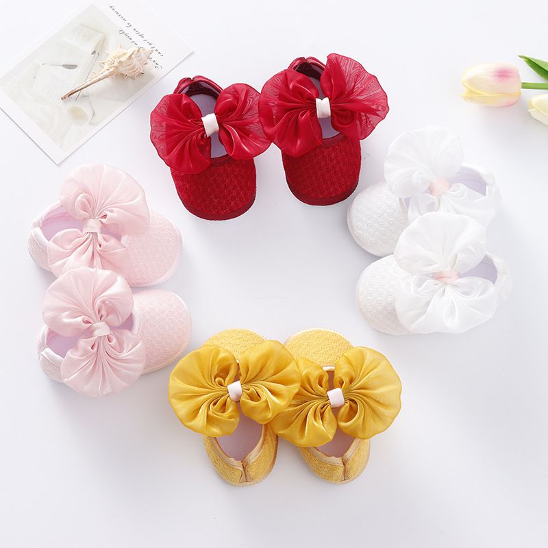 Mutter & Kinder Neue grenzüberschreitende frühling und herbst baby schuhe stirnband set 0-1 jahre altes baby schuhe weiche sohle kleinkind prinzessin schuhe 3-8 monate_voghion.com