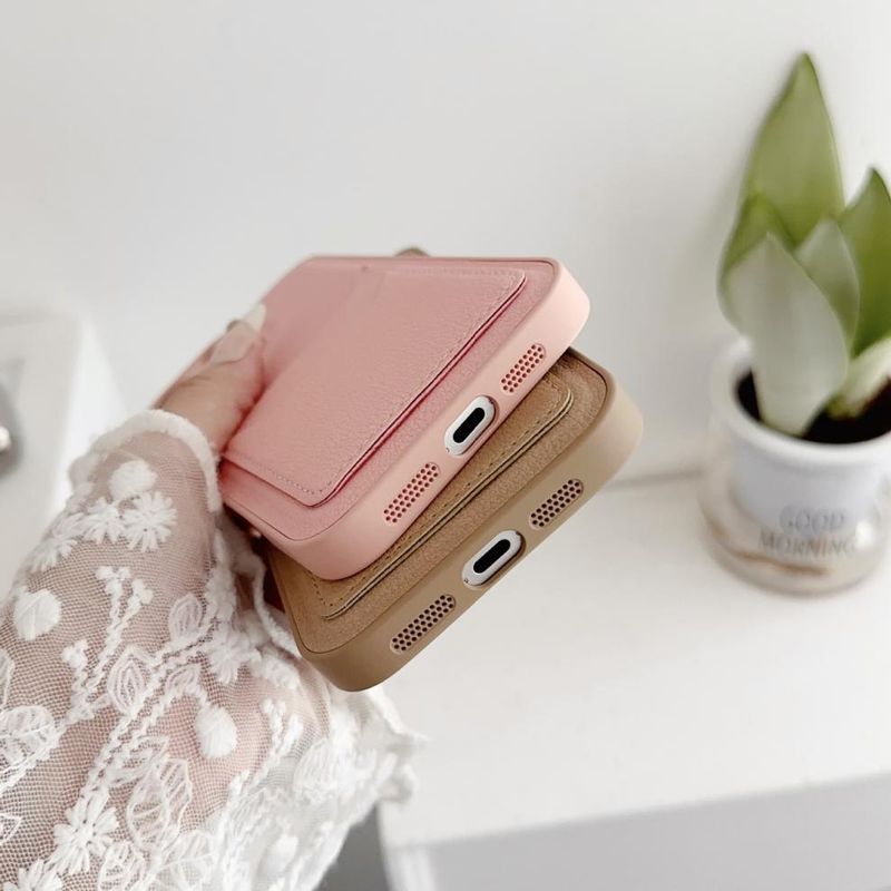 Custodia compatibile con iPhone 16 Pro Max TechGlobe, 15 colori, in pelle tinta unita, con 14 fori di precisione e 13 slot per carte, dritta_voghion.com