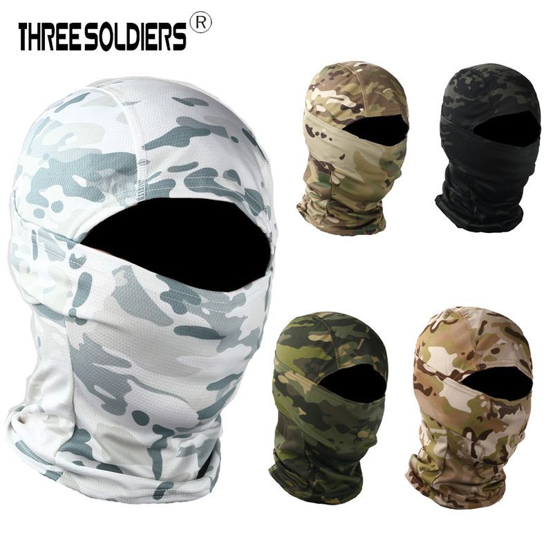 Capacete tático camuflado com padrão de python CP, máscara de ciclismo de secagem rápida, camuflagem, proteção solar, ao ar livre_voghion.com