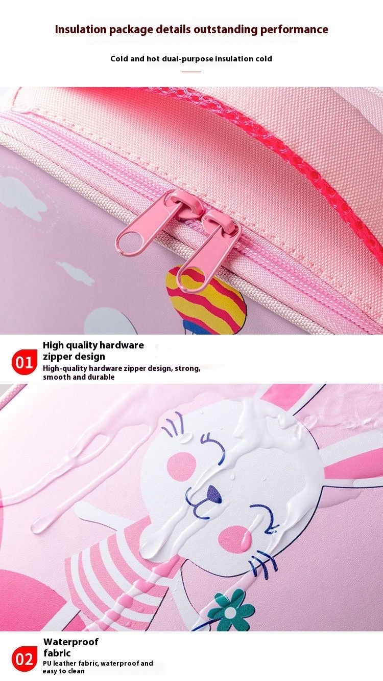 New Unicorn Lunch Box Bag Bento Bag with Insulation and Large Capacity New Portable Oxford Cloth Children's Cartoon Lunch Bag_voghion.com