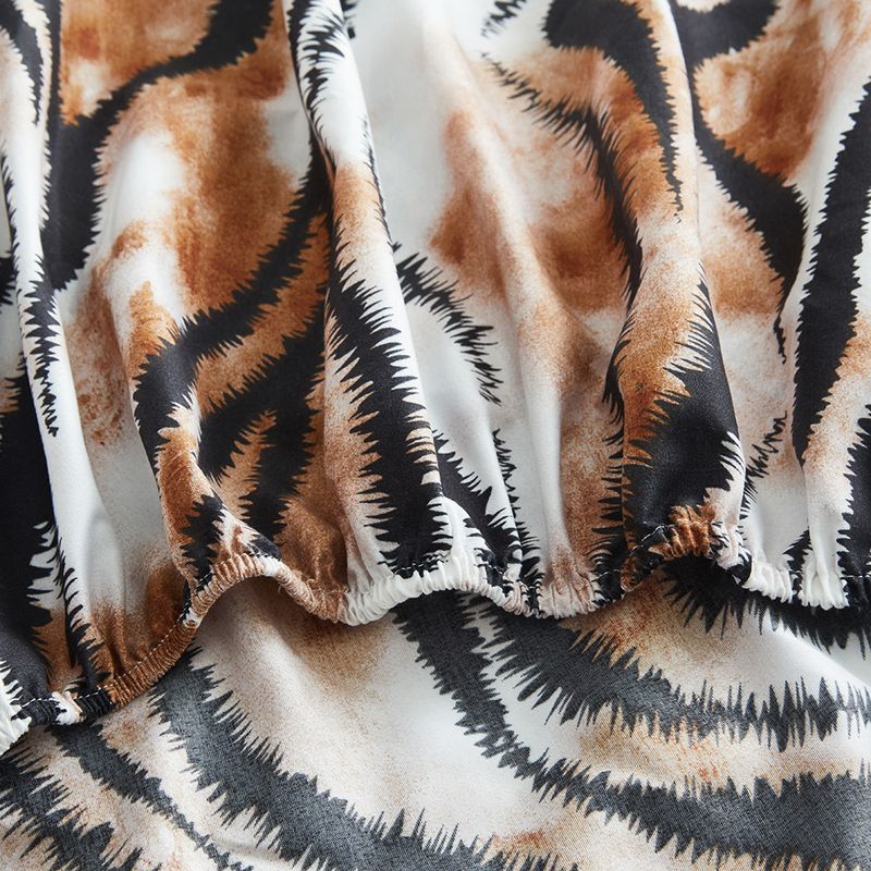Tiger Leopard Zebra Mattress Cover Polyester Skin Friendly Bed Fitted Sheet Mattress Protector Fitted Sheet_voghion.com