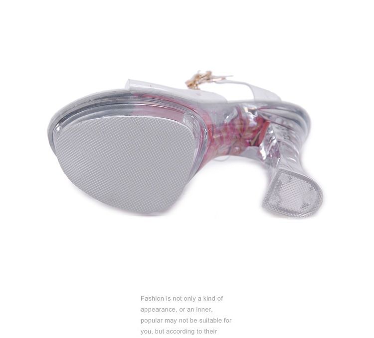 Damen-Hausschuhe mit Kristallabsatz, dicker Boden, rutschfest, wasserdicht, Sommersandalen, lässiger Stil, PVC-Material, Erwachsenengröße_voghion.com