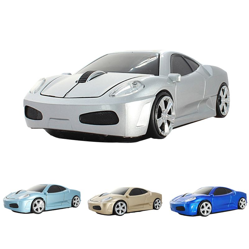 Xinweiqing 2,4 GHz 1600 DPI USB 2.0 Männer Sportwagen Form Wireless Optical Gaming Mouse Geschenk_voghion.com