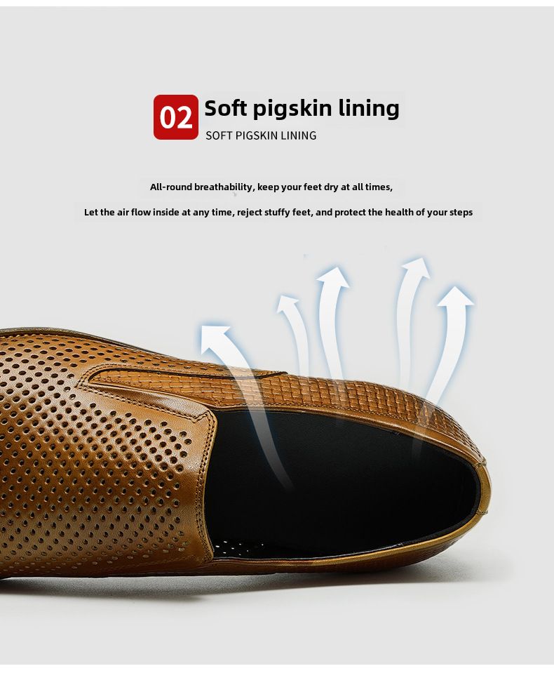 Muške šuplje kožne cipele od prave kože, ljetne poslovne, formalne, s mekim potplatom, prozračne, hladne, veličine plus_voghion.com