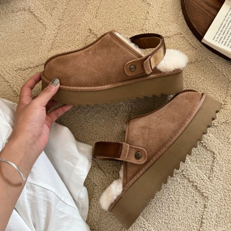 Projektant Goldenstar Klapki Clog Klapki Hi Slides Sandały Taty Golden Star Plaża Kobiety Mężczyźni Tazz Tasman Jesień Driftwood Kasztan Piasek Zima Lato_voghion.com