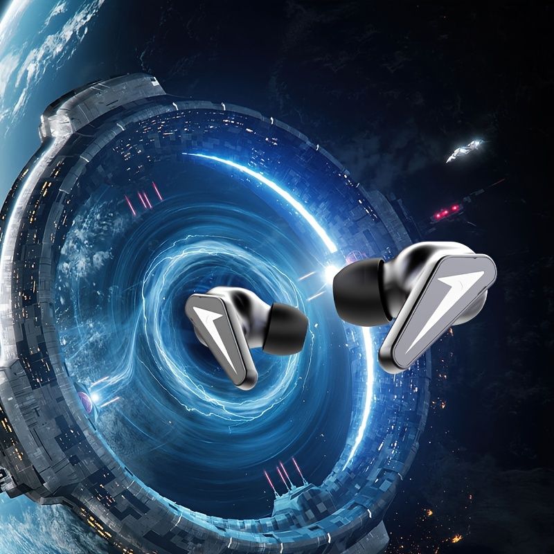 Mecha Draadloze Gaming Oordopjes HiFi Stereo In-Ear Hoofdtelefoon Headset met Lage Latency en Microfoon Ruisonderdrukking_voghion.com