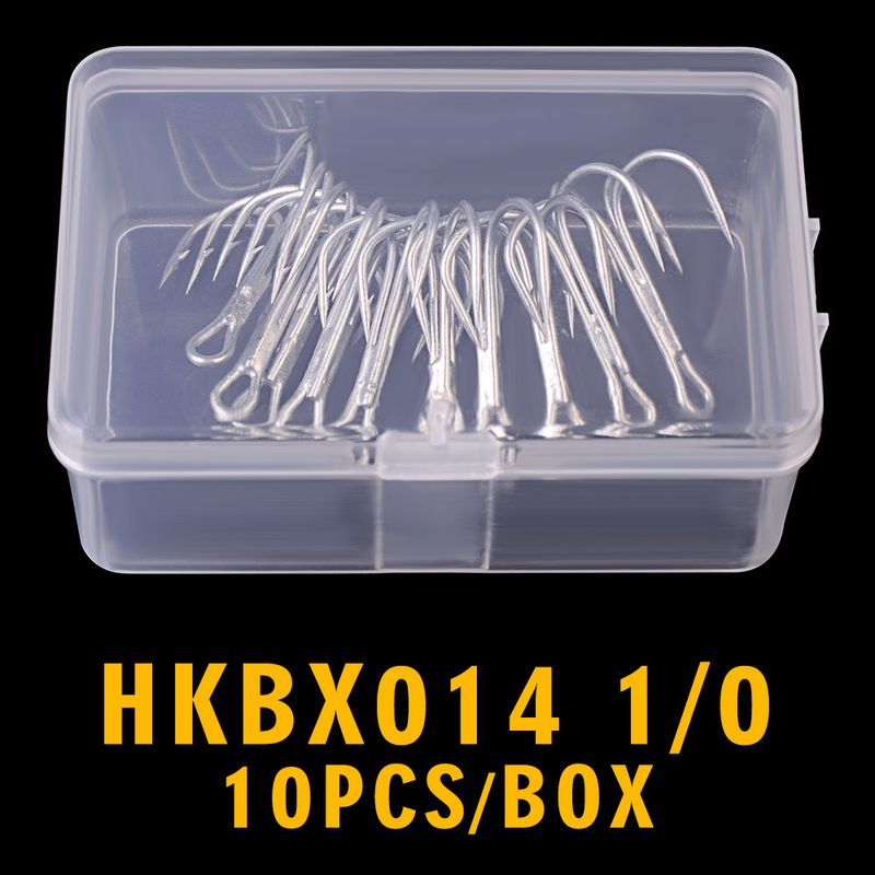 New High Carbon Steel Wide Belly Crank With Barbed Soft Worm Lure Single Hook 3 Specifications Mixed 10 Pieces Boxed_voghion.com