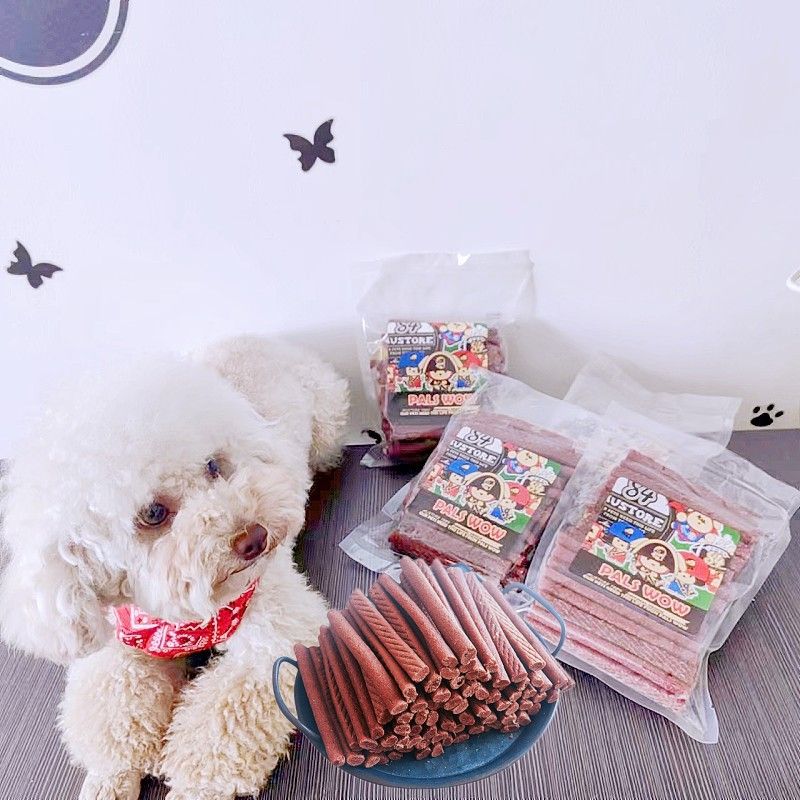 Lemmikloomaribad treeningupreemiaks koertele veiselihapulgaga 500g_voghion.com