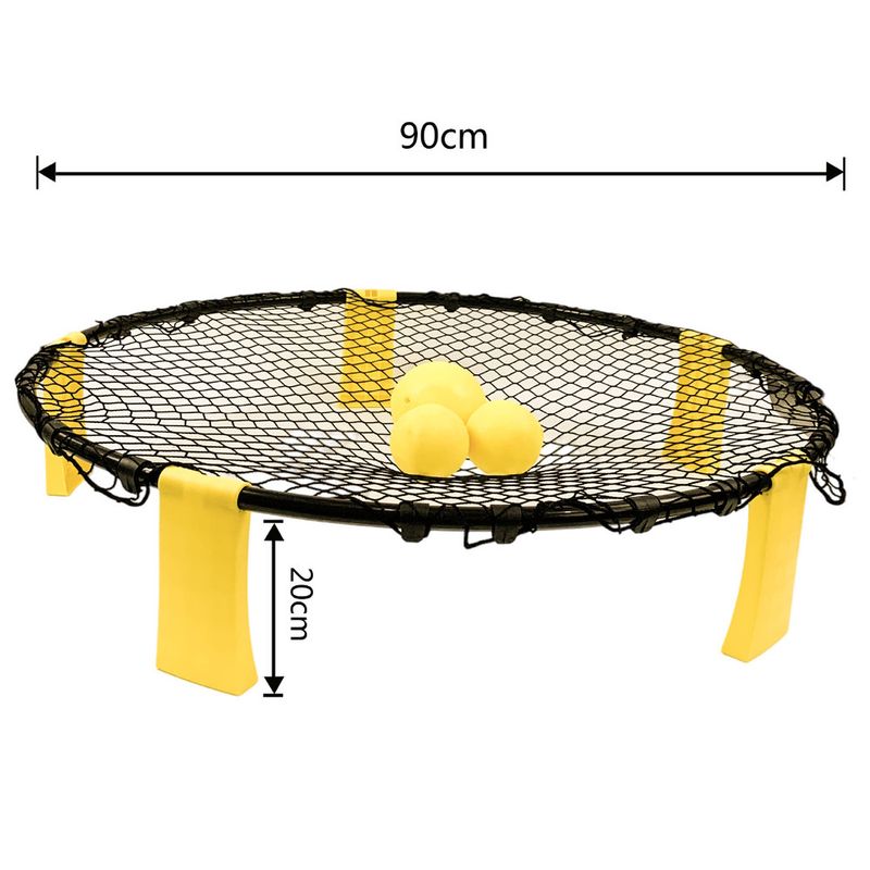 Balón de voleibol inflable amarillo de PVC para entrenamiento al aire libre, playa y entretenimiento_voghion.com