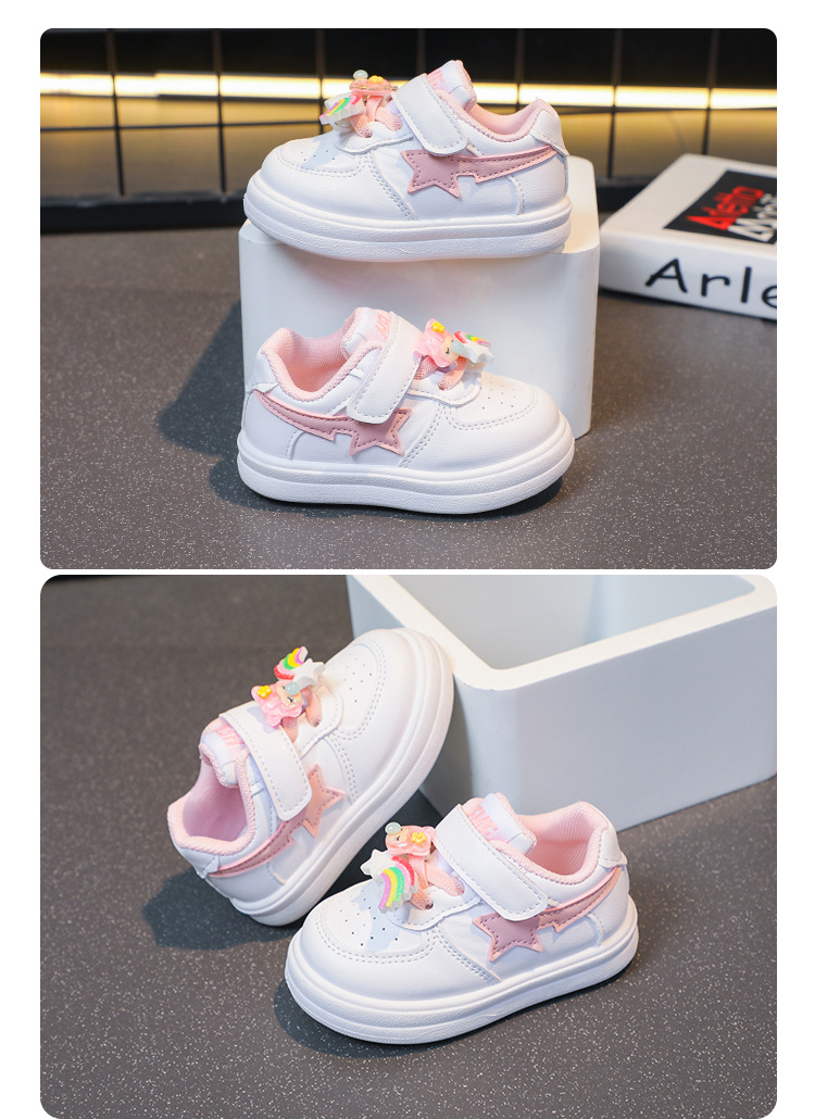 2023 Spring Autumn Season New Baby Walking for Girls, Casual Versatile Little White Shoes, Small and Medium sized_voghion.com
