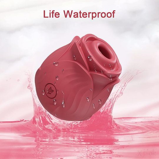luckyqqyp Vibrateur en forme de rose transfrontalière, stimulateur de mamelons et de clitoris pour femmes, jouet sexuel pour adultes._voghion.com