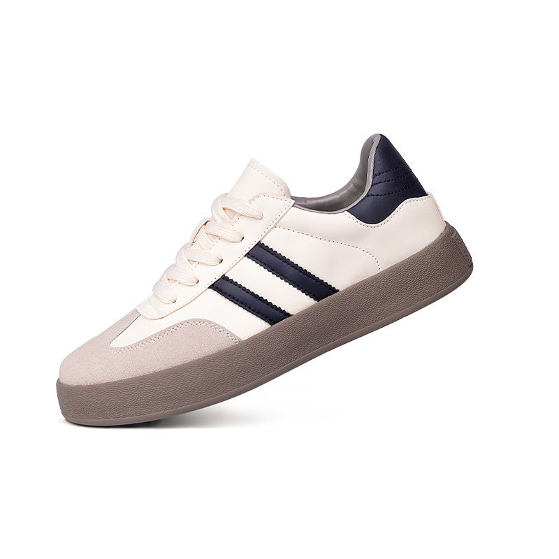 Chaussures de sport rehaussantes intérieures, chaussures de skate décontractées à semelle épaisse, petites chaussures blanches en cuir de vachette pour femmes, chaussures d'entraînement allemandes à semelle souple_voghion.com