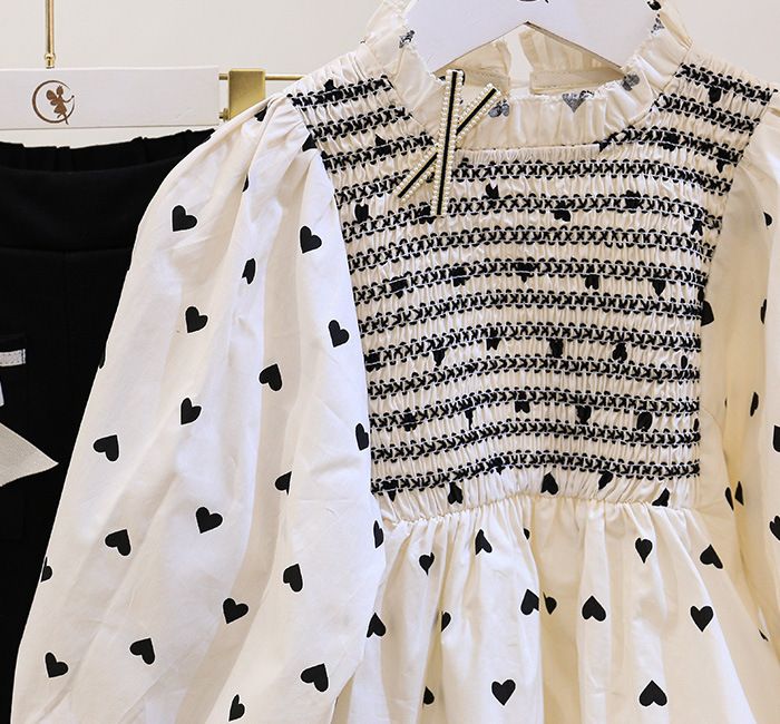 Mamă și copii Îmbrăcăminte pentru copii, costum pentru fete, cămașă pentru păpuși, top, pantaloni evazați, două seturi_voghion.com