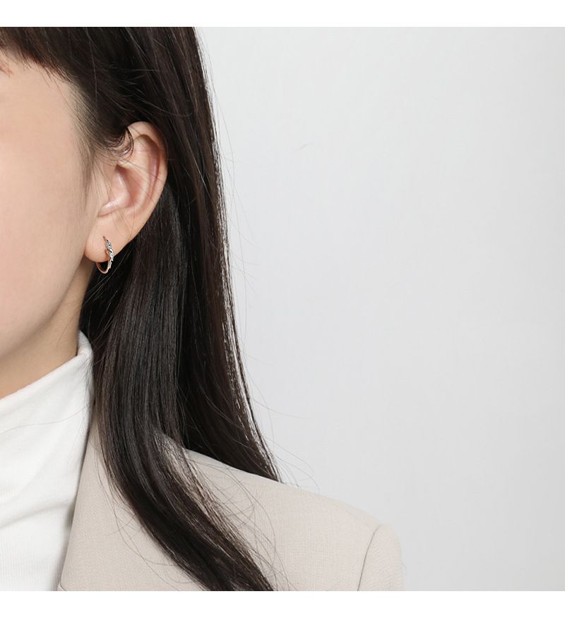 Orecchini a forma di nodo semplice, orecchini a forma di cuore con nodo per studentessa semplice_voghion.com