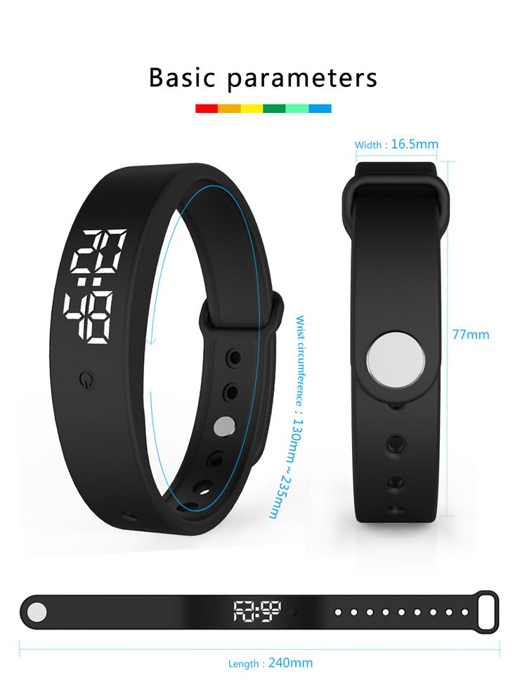 Orologi per bambini, ricarica, vibrazione, promemoria, sveglia silenziosa, per misurare la temperatura corporea, orologio intelligente impermeabile per studenti._voghion.com