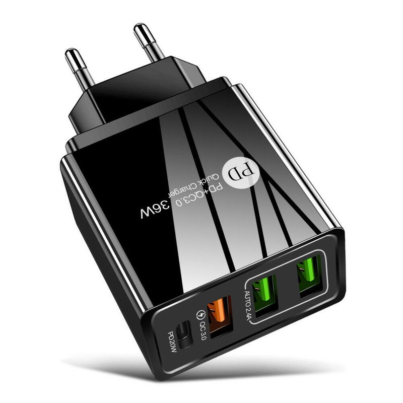 36W Typ USB-C Schnellladegerät Netzteil für Samsung S25 S24 Ultra S23+ S21 FE_voghion.com