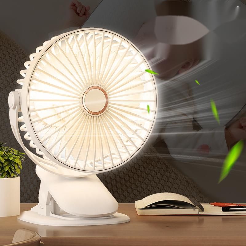 Wiederaufladbarer Mini-Clip-Ventilator über USB – leise, tragbare Kühlung für Wohnheim, Büro und Schreibtisch_voghion.com