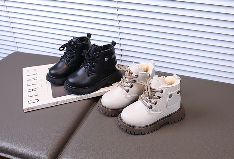 Bottines Martin pour garçons et bébés 2024 pour enfants, grandes bottes courtes chaudes en coton pour filles_voghion.com