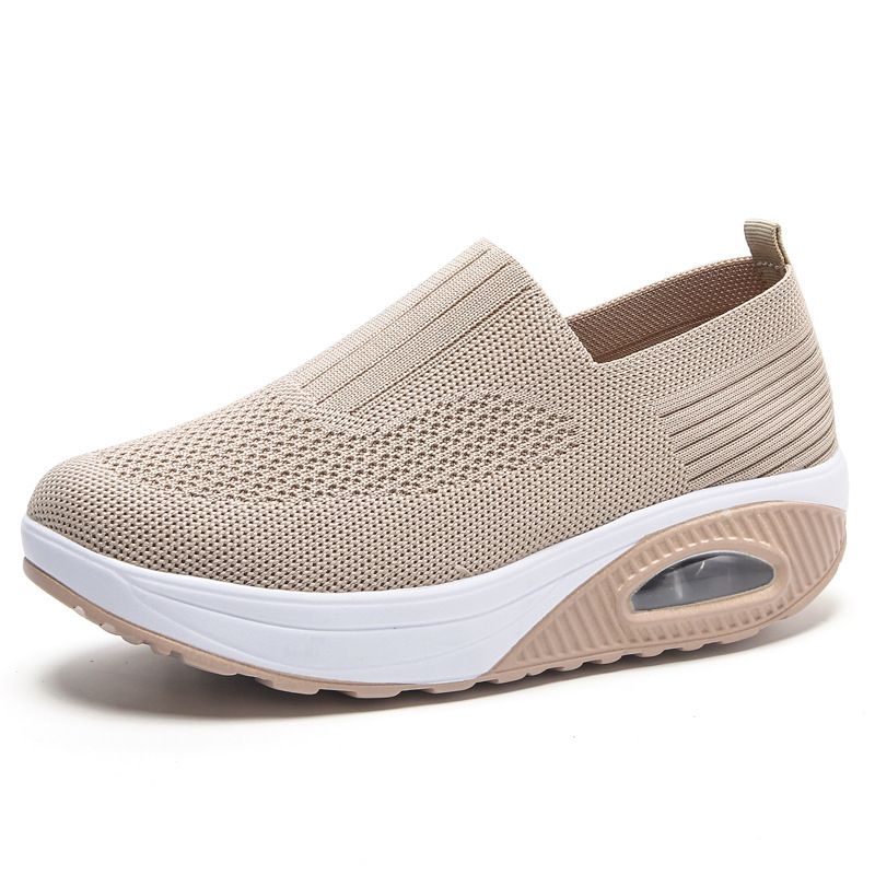 Women's Large Size Shoes Air Cushion Mesh Half Slippers Women_voghion.com