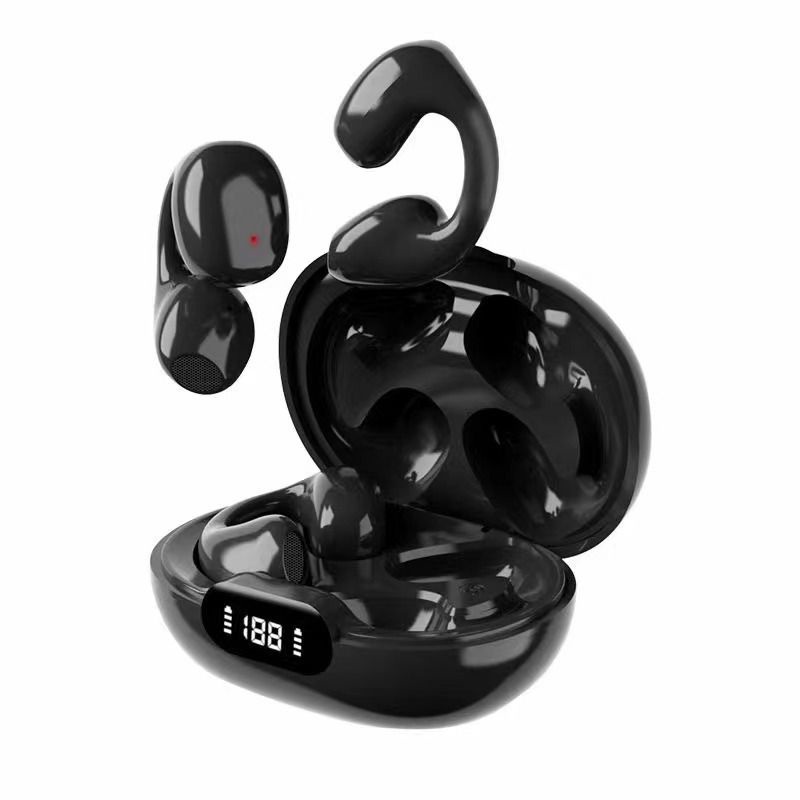 Bežične Bluetooth slušalice s štipaljkom za uši koje se ne umeću u uho, digitalni zaslon, bezbolno nošenje, ultra dugotrajne sportske slušalice_voghion.com