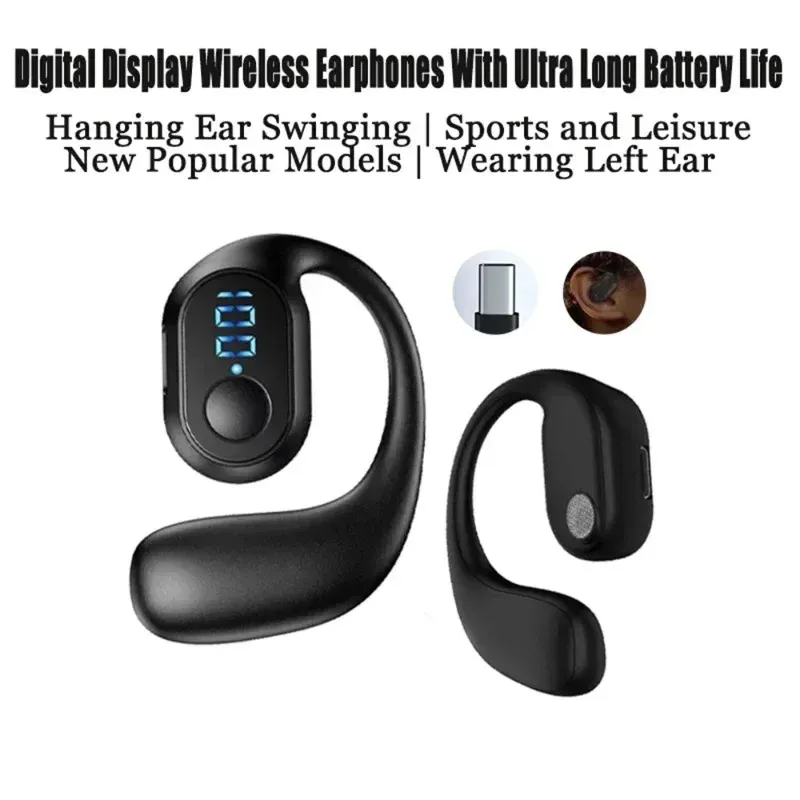Bluetooth 5.3 Headphone TWS Wireless Ear Hook Earphone HiFi Stereo Noise Reduction Headset Waterproof Earbud For Huawi Xiami_voghion.com